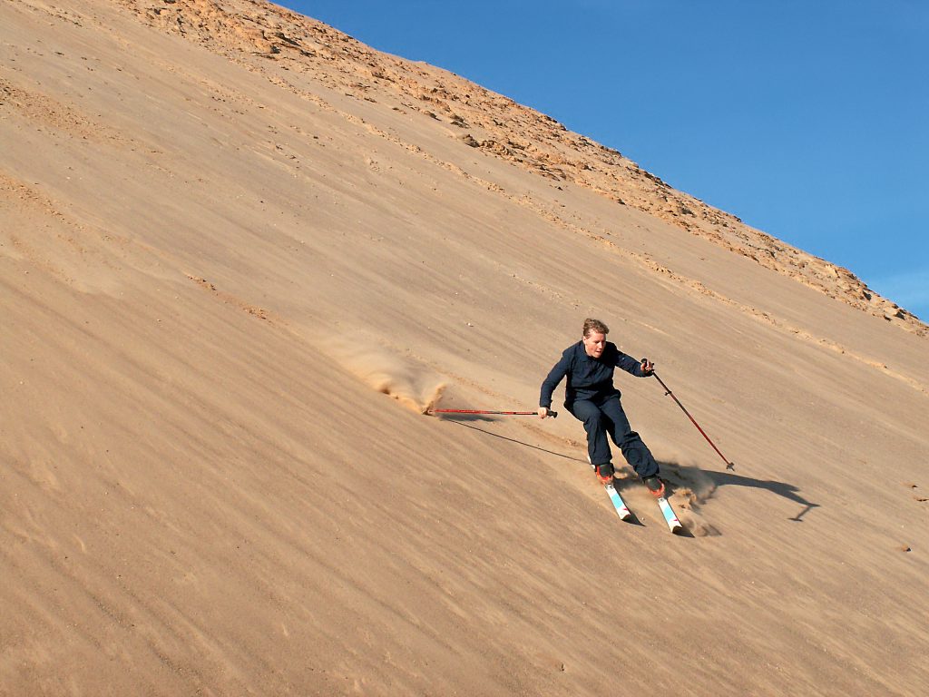 sand skiing